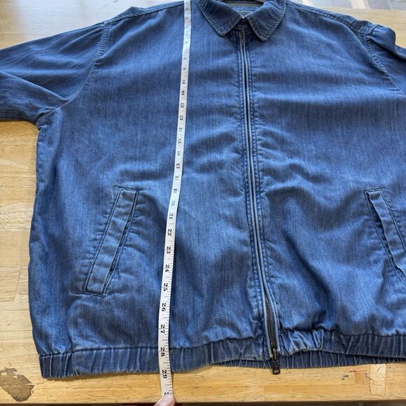 Todd Snyder Easy Going Release Denim Club Jacket Men’s XXL Zipper Bomber Blue - Picture 13 of 15